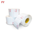 Printable direct thremal glossy sticker rolls for sales promotion